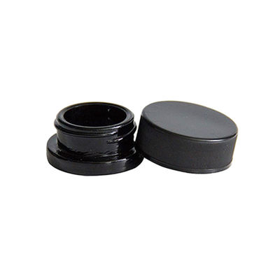 9 ml di contenitori di vetro concentrato a prova di bambini con parete spessa contenitori di vetro nero piccolo con tappo nero