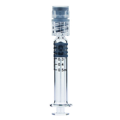 0.5 ml Luer Slip Luer Lock Borosilicato Seringhe di vetro per olio di CBD