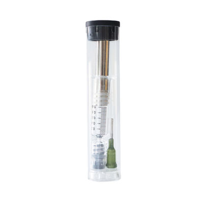 1 ml di Luer Lock Glass Syringe con Plunger Metallico Dorato