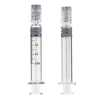 2 ml di Luer Lock Siringhe di vetro borosilicato preriempitibili per olio essenziale