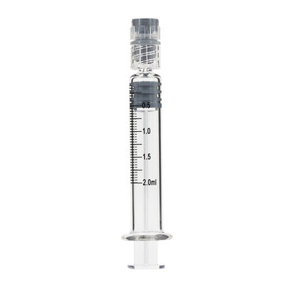 2 ml di Luer Lock Siringhe di vetro borosilicato preriempitibili per olio essenziale