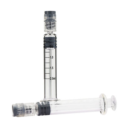 2 ml di Luer Lock Siringhe di vetro borosilicato preriempitibili per olio essenziale